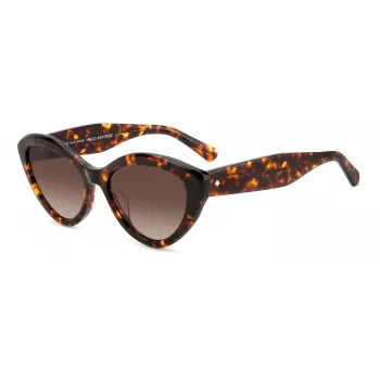 KATE SPADE dámske slnečné okuliare JUNIGS086F5HA - čierny acetátový rám, sivé polykarbonátové sklá, 55/17/140 mm