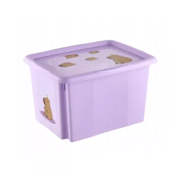 keeeper krabica s vekom 30L Karolina „Capybara“ 45x35x27cm Soft Purple