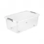 keeeper krabica s vekom na kolieskach clipbox Leo 59x38x24cm 37L transparentná