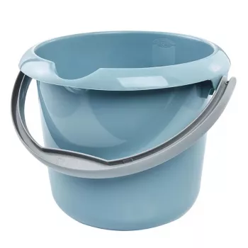 keeeper vedro s výlevkou 5L Mika, Nordic Blue, Ø24 x 20 cm, okrúhle plastové vedro s presnou výlevkou a ergonomickou rukoväťou pre domácnosť, čistenie a záhradu