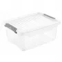 keeeper Clipbox Leonie úložná krabica s vekom, 11,4 L, transparentná, stohovateľná, vhodná na potraviny, bez BPA, klipový uzáver, 37,5 x 28,5 x 16 cm