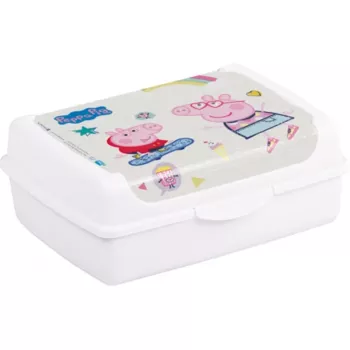 keeeper Deco-Click-Box Midi 1L Peppa Pig nádoba na potraviny, biela