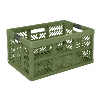 keeeper skladacia krabica Ben 54x37x28cm 45L olivová, nosnosť do 50 kg