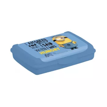 keeeper nádoba na potraviny Deco-Click-Box Mini 0,5L Carla Minions Hungry svetlomodrá