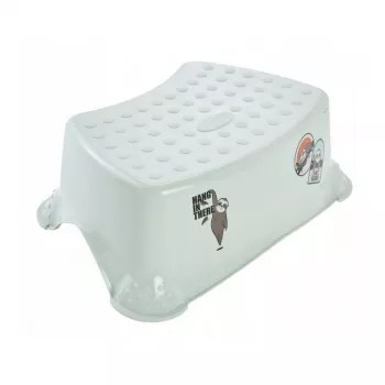 keeeper kids Tomek Lazy Lui Detská stolička so schodíkom, 40,5 x 28,5 x 14 cm, 80 kg, Soft Green