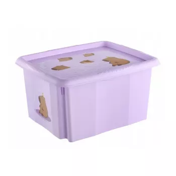 keeeper úložná krabica s vekom 24L Karolina “Capybara” Soft Purple