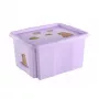 keeeper úložná krabica s vekom 24L Karolina “Capybara” Soft Purple