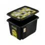 keeeper úložný box s vekom 30L Karolina Minions Mosaic, 45x35x27 cm, čierny