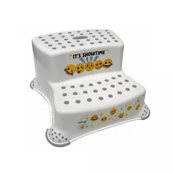 keeeper dvojstupňová lavica Igor Emoji Showtime, biela, 40x37x21 cm