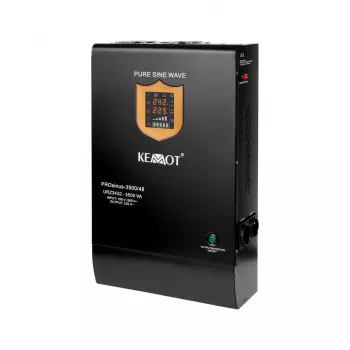 KEMOT PROsinus-3500/48 UPS menič s čistou sínusovou vlnou a nabíjacou funkciou 48V 230V 3500VA/2400W - nástenná montáž