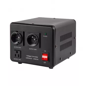 KEMOT menič napätia 1600 W / 2000 VA Step-Up/Down 110V-230V