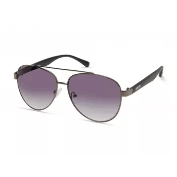 Kenneth Cole KC1394-5908B pánske hranaté slnečné okuliare - lesklý čierny rám, dymovo sivé sklá