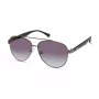 Kenneth Cole KC1394-5908B pánske hranaté slnečné okuliare - lesklý čierny rám, dymovo sivé sklá