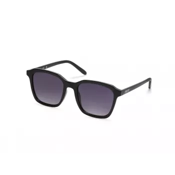 KENNETH COLE KC3005-5301B unisex obdĺžnikové slnečné okuliare - čierny rám sivé sklá 53 mm