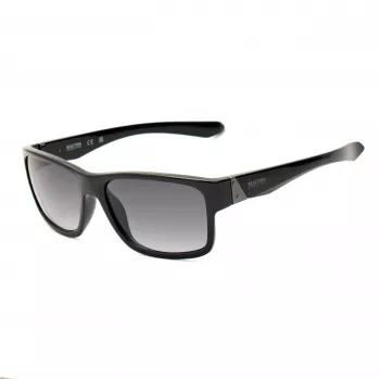 KENNETH COLE MAN KC1246-5801B slnečné okuliare - lesklý čierny rám, sivé polykarbonátové šošovky, 58 mm