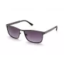 KENNETH COLE MAN KC1329-5709B obdĺžnikové slnečné okuliare - lesklý čierny rám, dymové šošovky, 57 mm