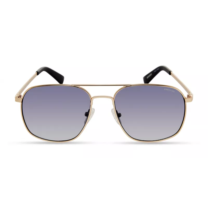 KENNETH COLE pánske KC2970-5631W obdĺžnikové slnečné okuliare čierna/sivá 56/17/145 mm