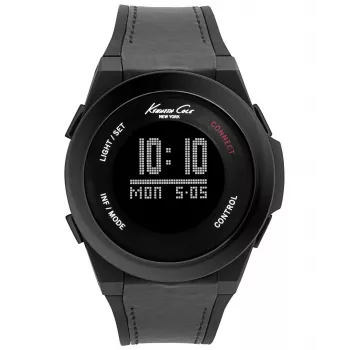 KENNETH COLE pánske automatické skeleton hodinky 10022805 47 mm čierna koža