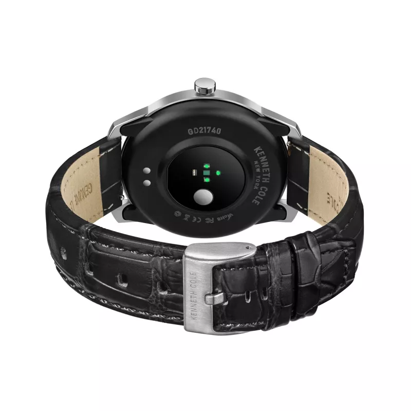 KENNETH COLE pánske automatické hodinky skeleton KCWGD2174061 – 45 mm puzdro z nehrdzavejúcej ocele, hnedý kožený remienok
