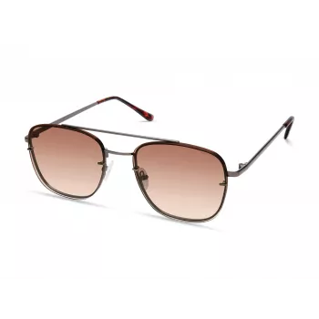 Kenneth Cole pánske KC1399-5608F obdĺžnikové slnečné okuliare - čierna/sivá 56mm