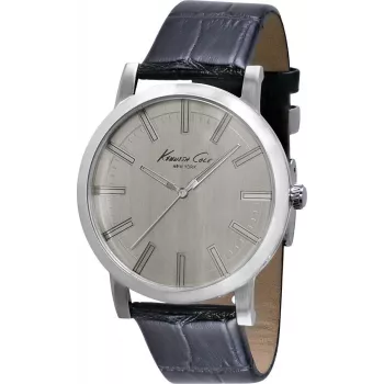KENNETH COLE pánske hodinky IKC1931 44 mm nerezové puzdro modrý ciferník hnedá koža