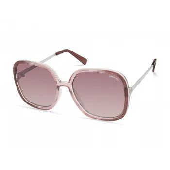 Kenneth Cole dámske slnečné okuliare KC2981-5678Z – hranatý acetátový rám so sivo tónovanými sklami – 56/17/145 mm