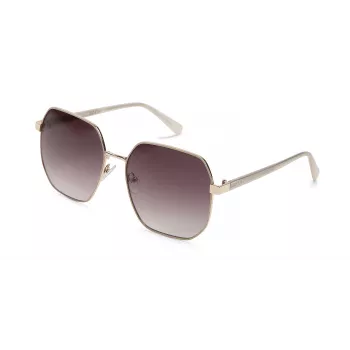 KENNETH COLE dámske slnečné okuliare KC3000-6028T obdĺžnikové hnedé škrupinové 60 mm