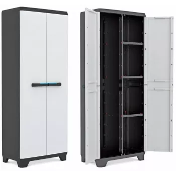 Keter Linear Cabinet prídavné police 68x39x173cm balenie 2 ks sivá/čierna