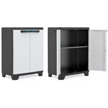 KETER LINEAR CABINET LOW 68x39x90cm čierna/sivá