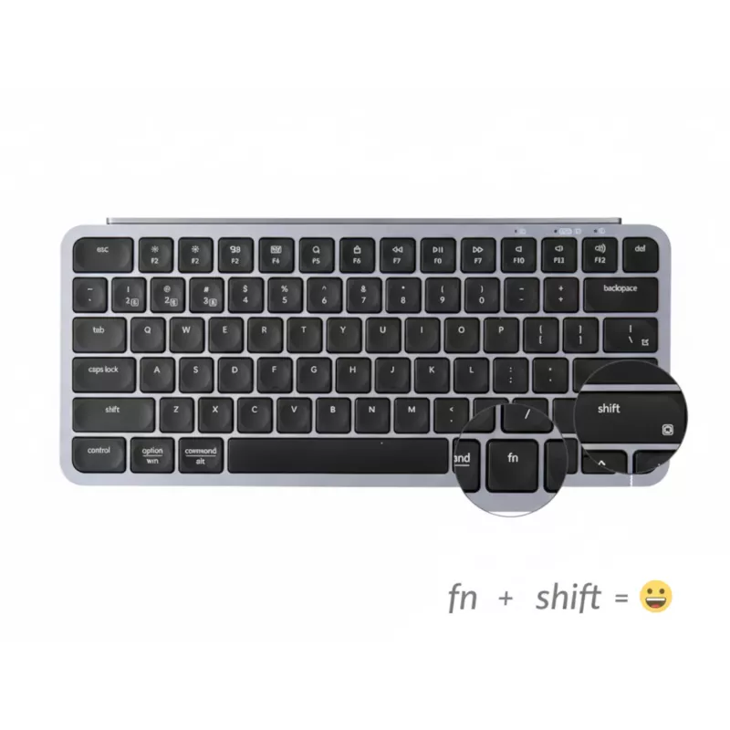 Keychron B1 Pro 75% rozloženie bezdrôtová sada klávesnice a myši - Space Grey