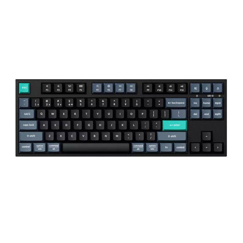 Keychron B33 80% TKL bezdrôtová sada klávesnice a myši – čierna/zelená