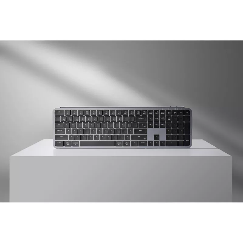 KEYCHRON B6 Pro Low-Profile Wireless Mechanical Keyboard (Grey/Black, nemecké rozloženie, nožnicový spínač)