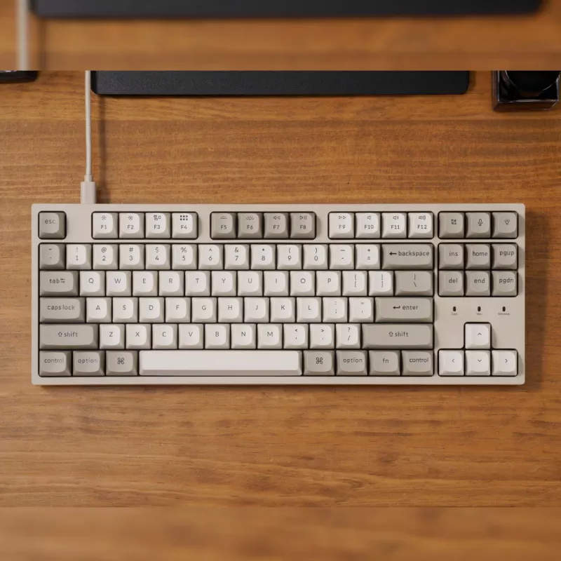 Keychron C1 Pro 8K 80% Super Red Hot-swappable RGB káblová mechanická klávesnica