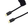 Keychron Coiled Aviator Cable – čierna/rovná