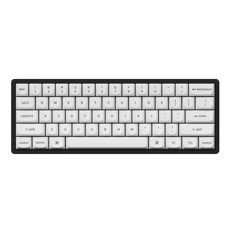Keychron Double Shot PBT OSA úplná sada klávesových krytov - čierna/biela