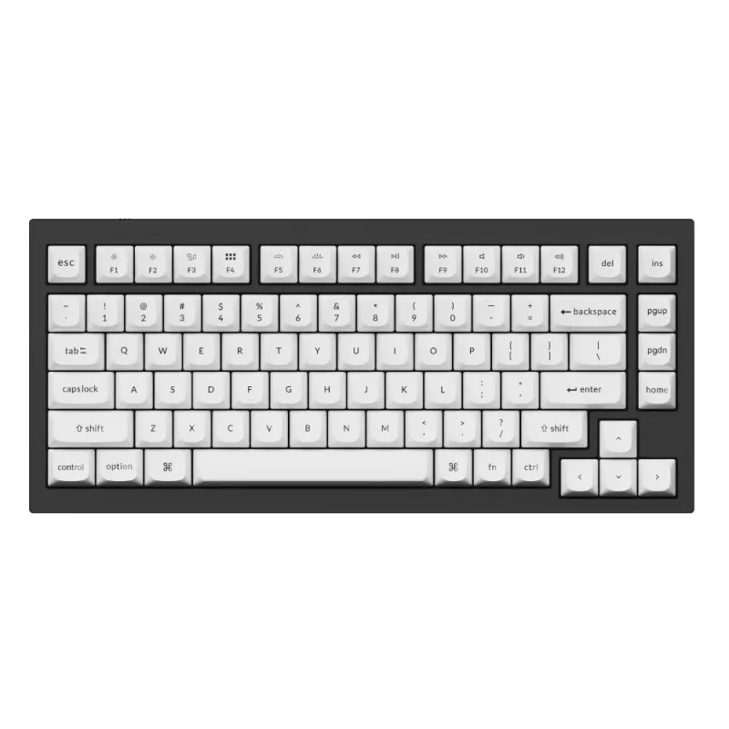 Keychron Double Shot PBT OSA úplná sada klávesových krytov - čierna/biela