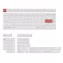 Keychron Double Shot PBT OSA úplná sada klávesových krytov - čierna/biela