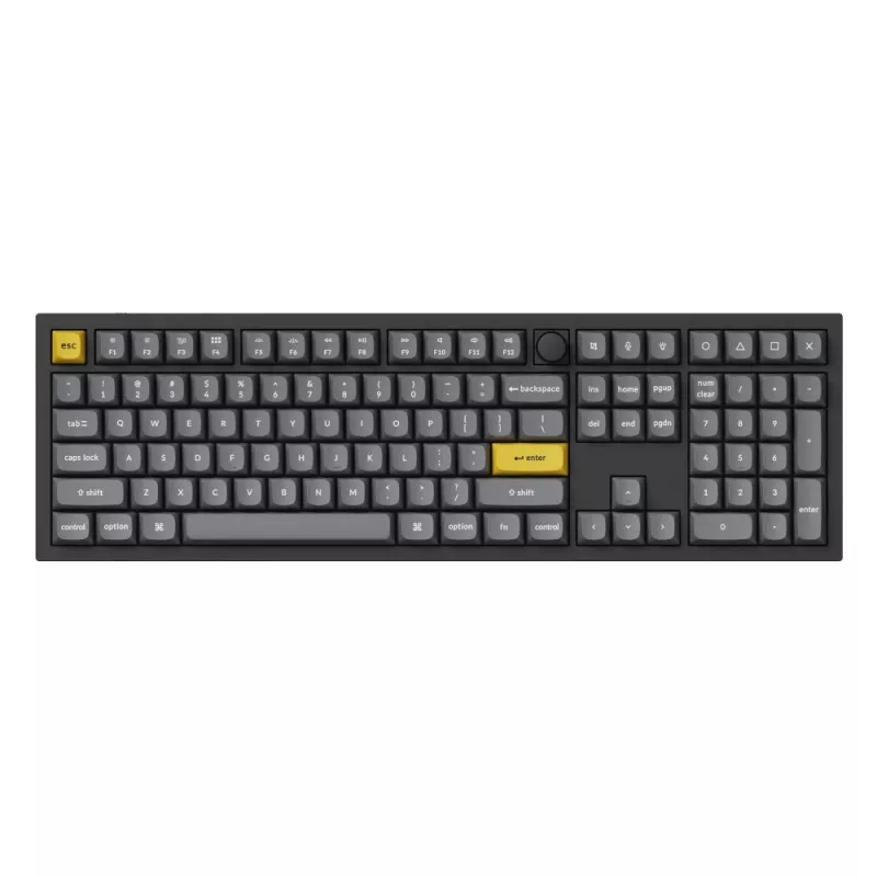 Keychron Double Shot PBT OSA kompletná sada klávesových čiapočiek, tmavosivá