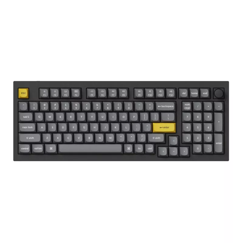 Keychron Double Shot PBT OSA kompletná sada klávesových čiapočiek, tmavosivá