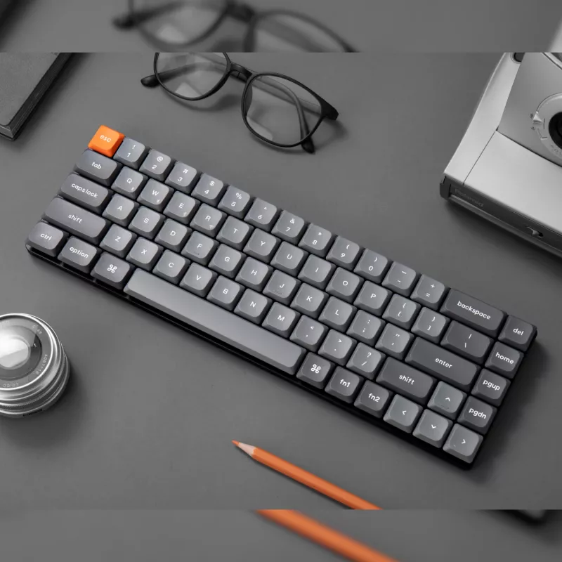 Keychron K7 Max QMK/VIA 65% bezdrôtová custom mechanická klávesnica | hnedé spínače
