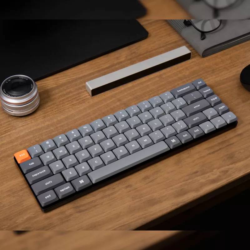 Keychron K7 Max QMK/VIA 65% bezdrôtová custom mechanická klávesnica | hnedé spínače