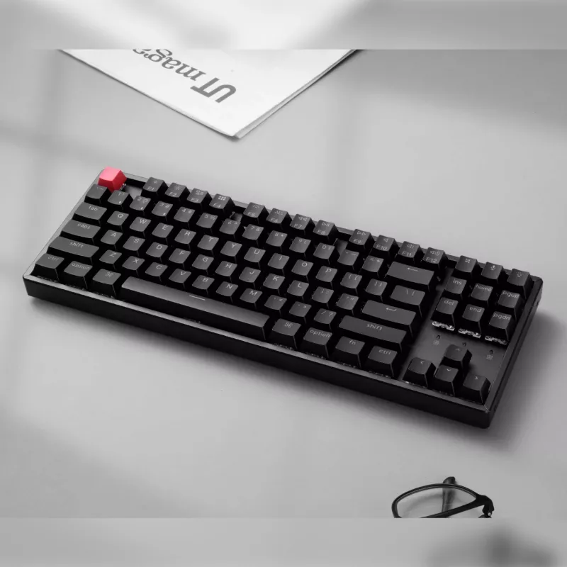 Keychron K8 QMK 80% TKL bezdrôtová mechanická klávesnica V2 Red Switches - čierna