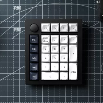 Keychron Q0 Max QMK Gateron Jupiter Banana RGB bezdrôtová custom numerická klávesnica Shell biela