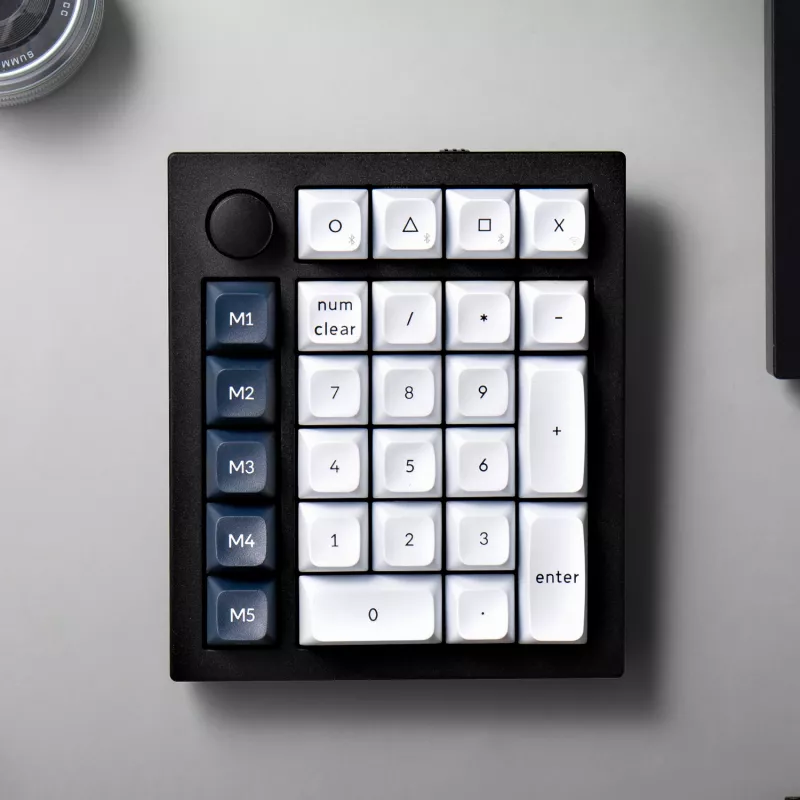 Keychron Q0 Max QMK Gateron Jupiter Banana RGB bezdrôtová custom numerická klávesnica Shell biela