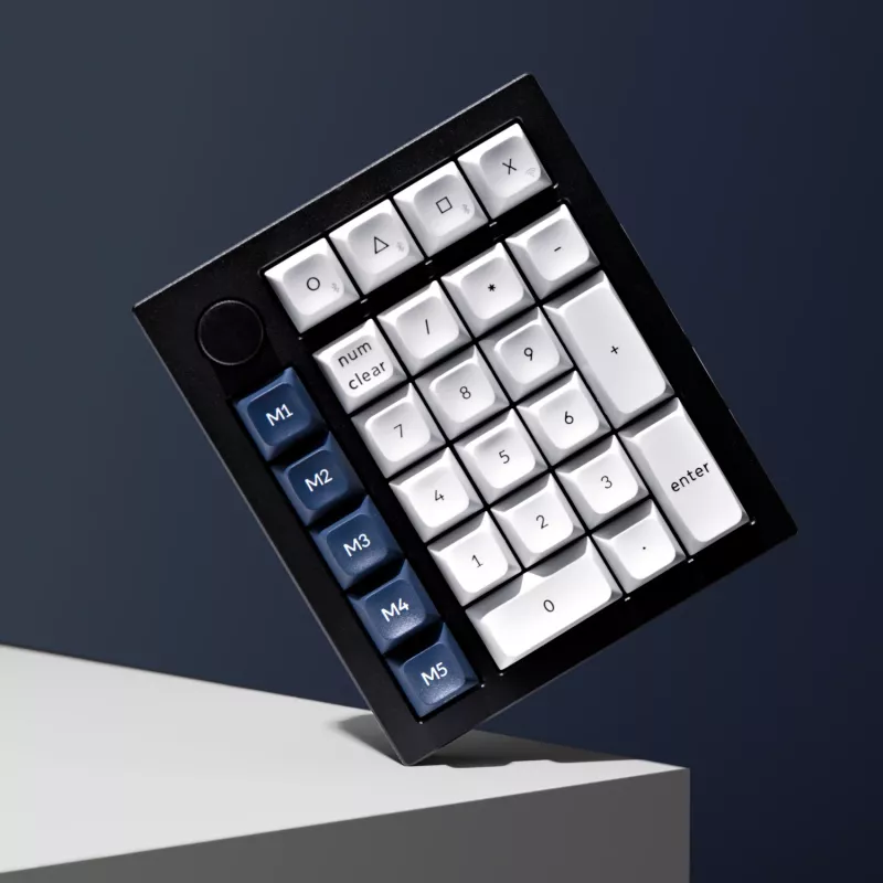 Keychron Q0 Max QMK Gateron Jupiter Banana RGB bezdrôtová custom numerická klávesnica Shell biela