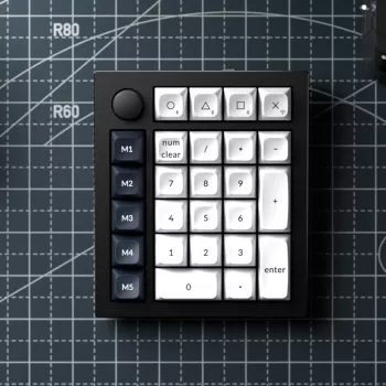 Keychron Q0 Max QMK Gateron Jupiter Red RGB bezdrôtová custom numerická klávesnica Carbon čierna