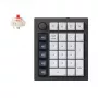 Keychron Q0 Max QMK Gateron Jupiter Red RGB bezdrôtová custom numerická klávesnica Carbon čierna