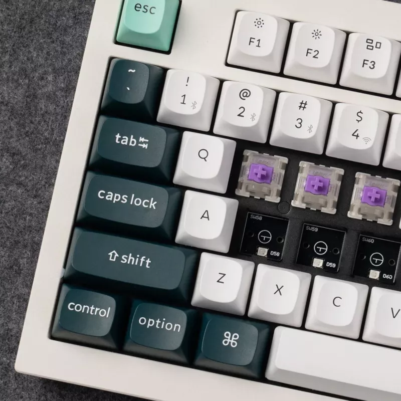 Keychron Q3 HE QMK 80% bezdrôtová custom mechanická klávesnica (Nebula Switch) - Shell White