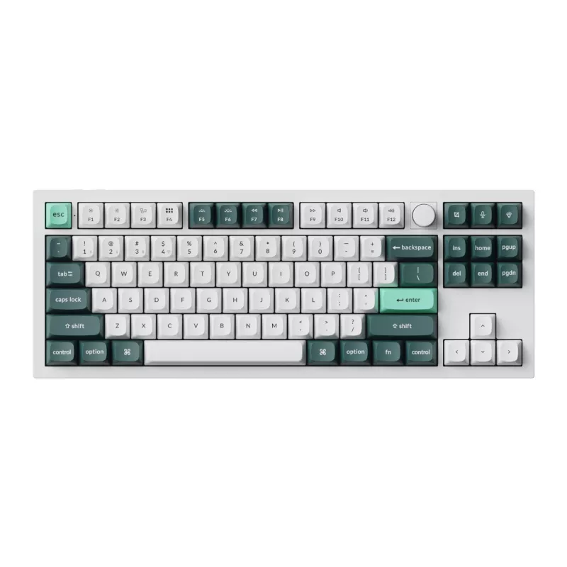Keychron Q3 HE QMK 80% bezdrôtová custom mechanická klávesnica (Nebula Switch) - Shell White