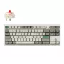 Keychron Q3 Max 80% plne zostavená klávesnica s otočným ovládačom, červené switche, Hot-Swap Gateron Jupiter RGB bezdrôtová klávesnica - Shell White